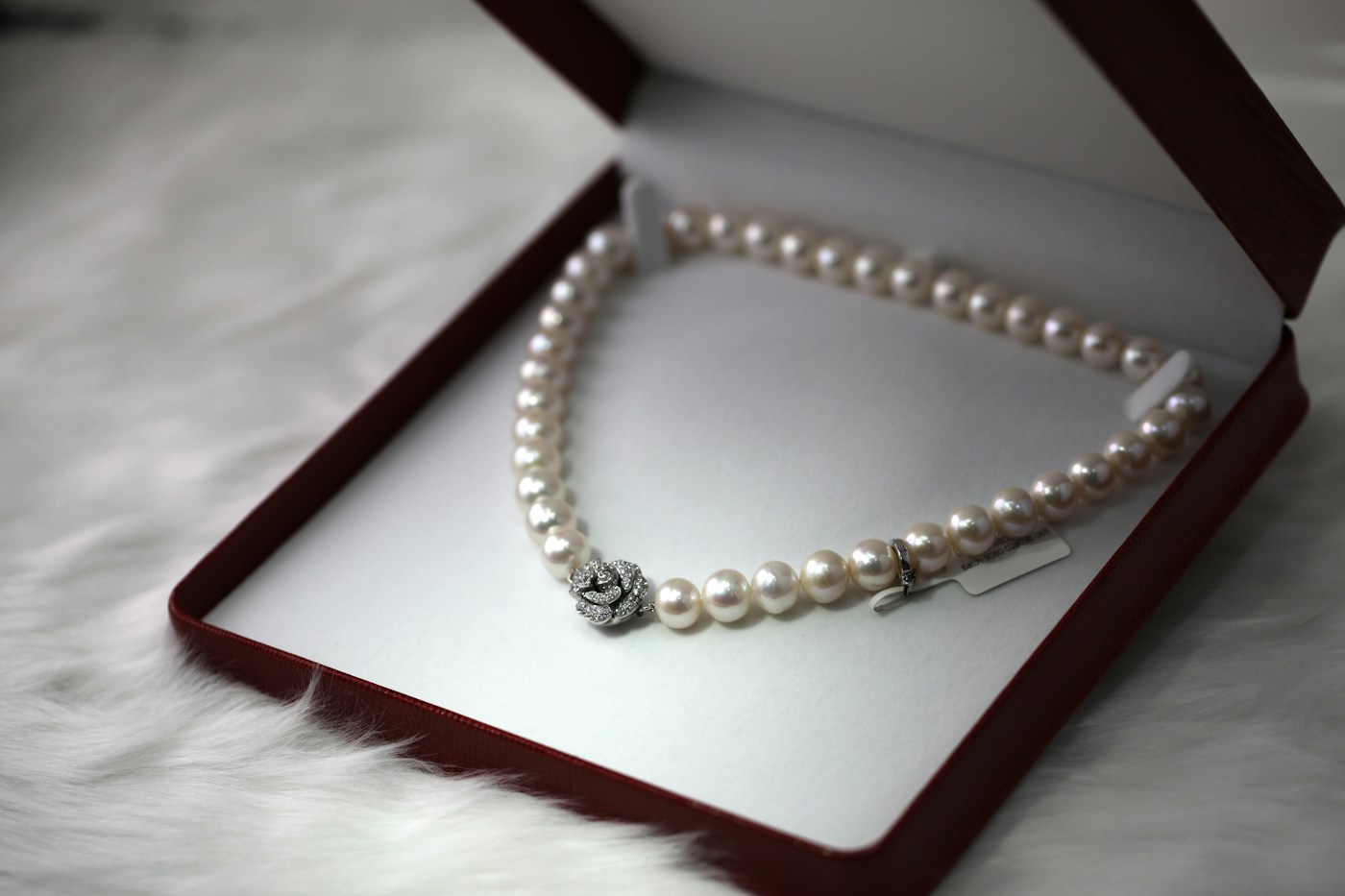 Close-up of delicate gold jewelry